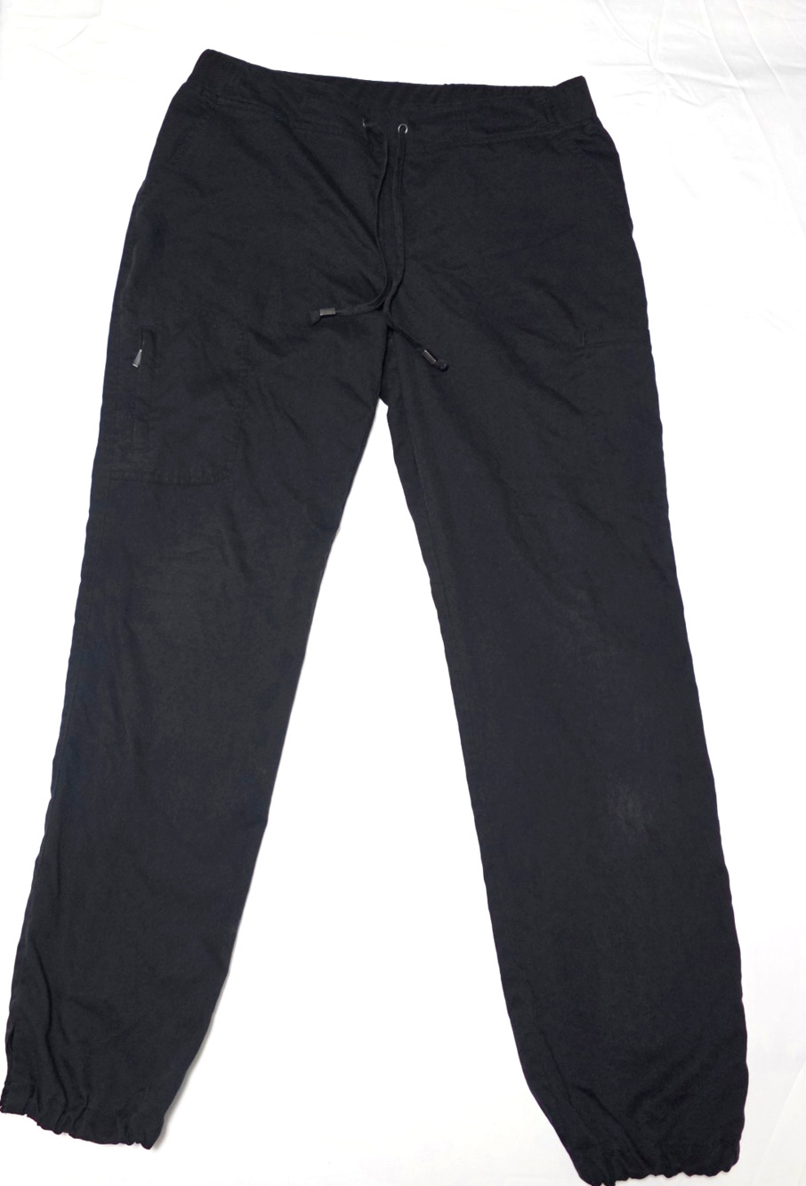 Grey's Anatomy Barco Black Scrub Pants Women Medium Cargo Drawstring Jogger Cuff